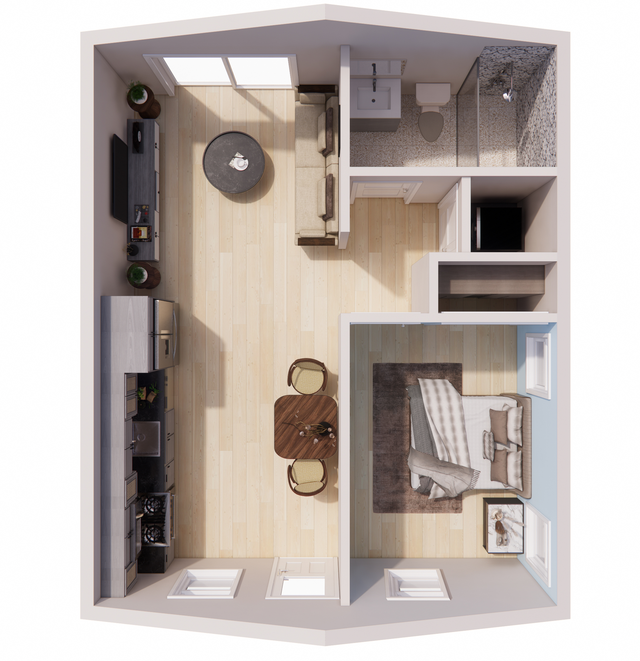 Verona - 3D Model - 480sqft