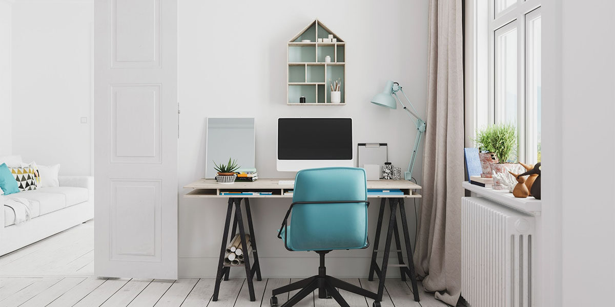 desk within home office