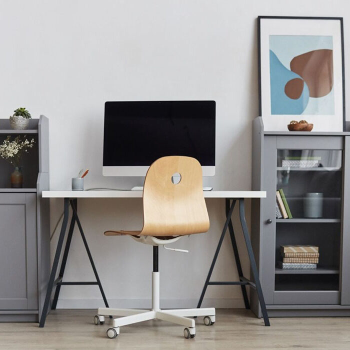 desk within home office